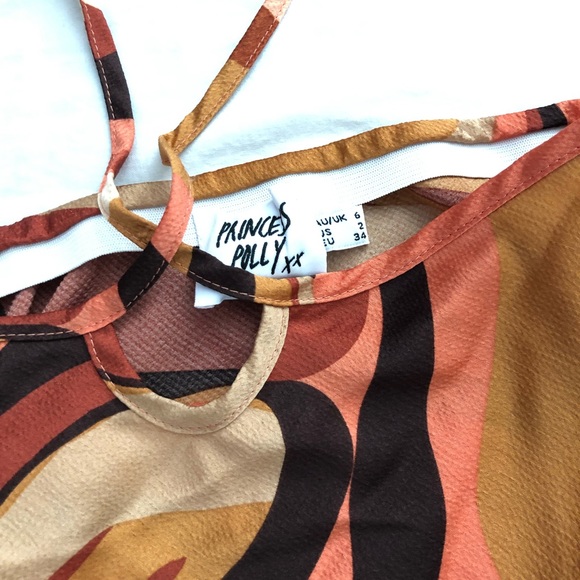 Princess Polly Dresses & Skirts - Princess Polly Sahara Mini Skirt Orange/Multi - Size 2